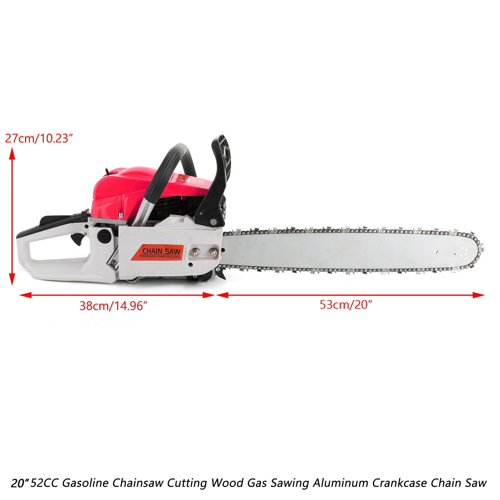 52cc chainsaw engine detail aluminum crankcase