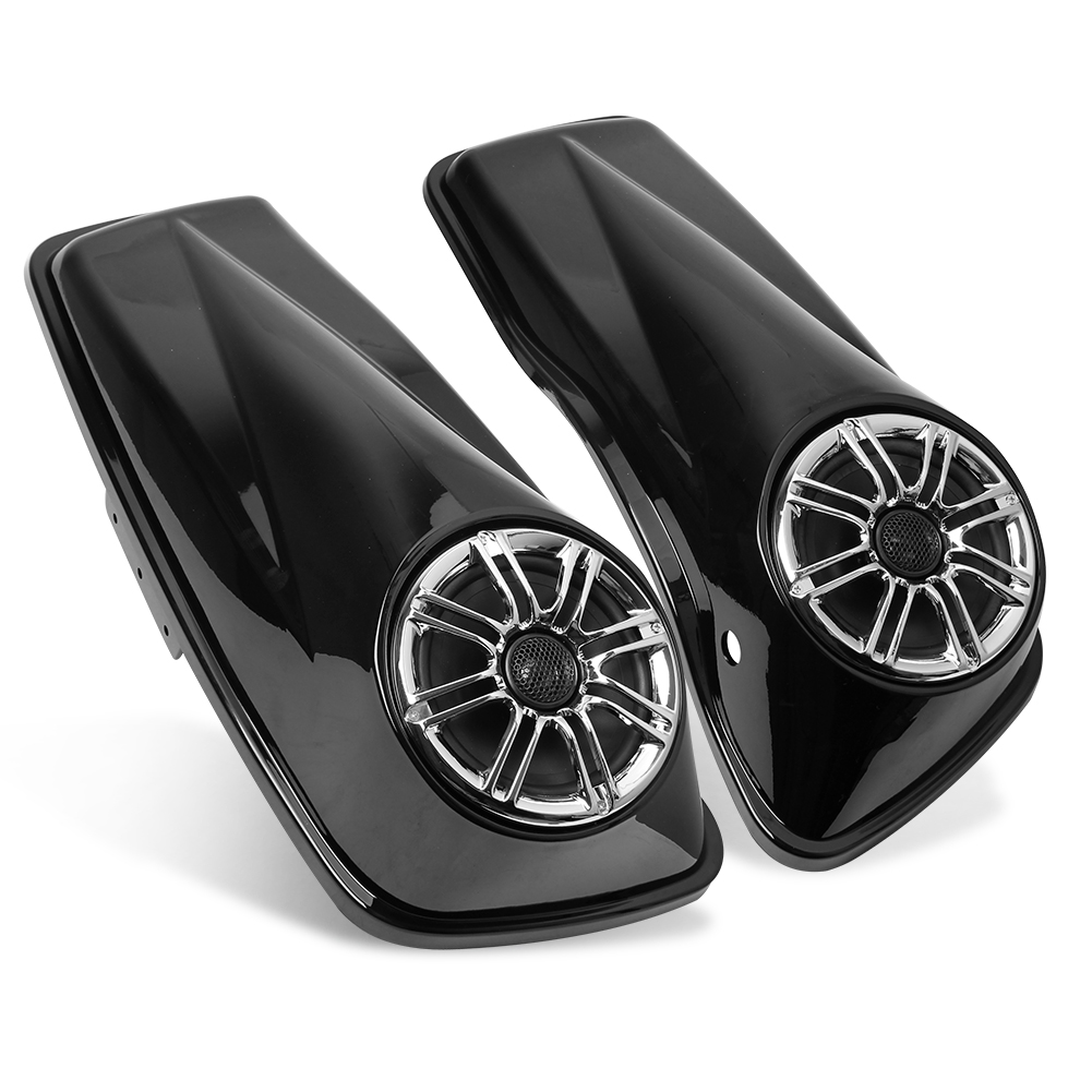 哈雷 2014-2020 Touring 車系 凸款邊箱蓋 亮黑（含音響）-極限超快感