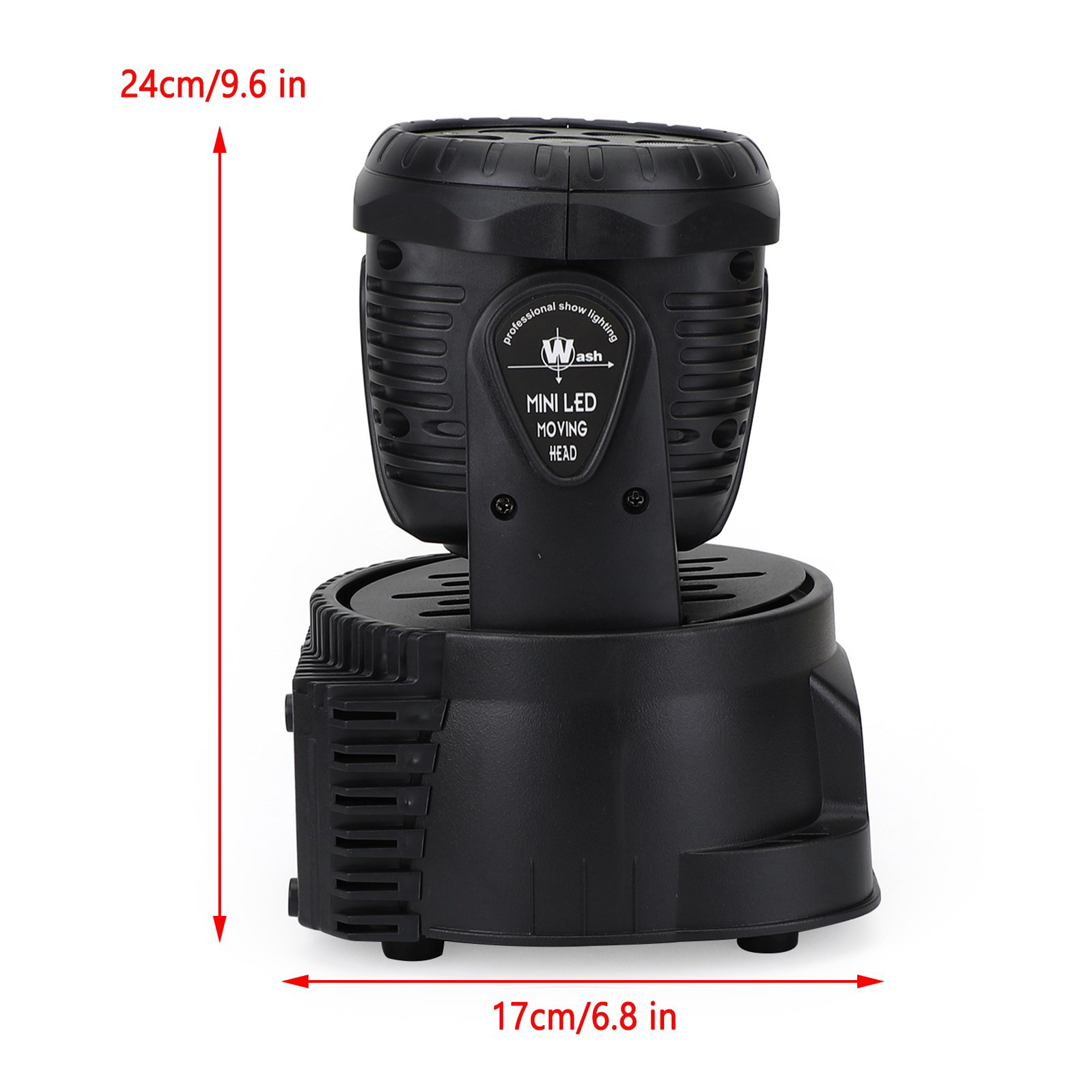 2Pcs 7x10W RGBW 4-in-1 Moving Head Stage Light for DJ Disco and Weddings