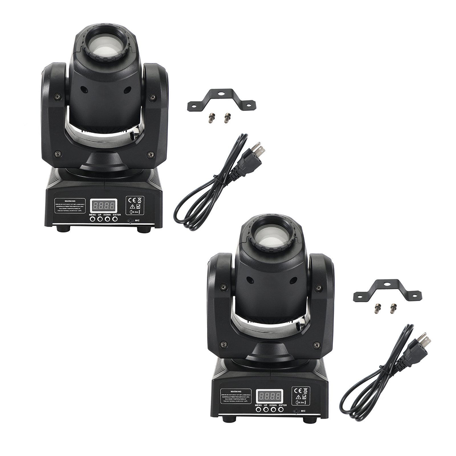 2Pcs Moving Head 8Gobo Stage Lighting RGBW LED DMX Beam Effects in Action