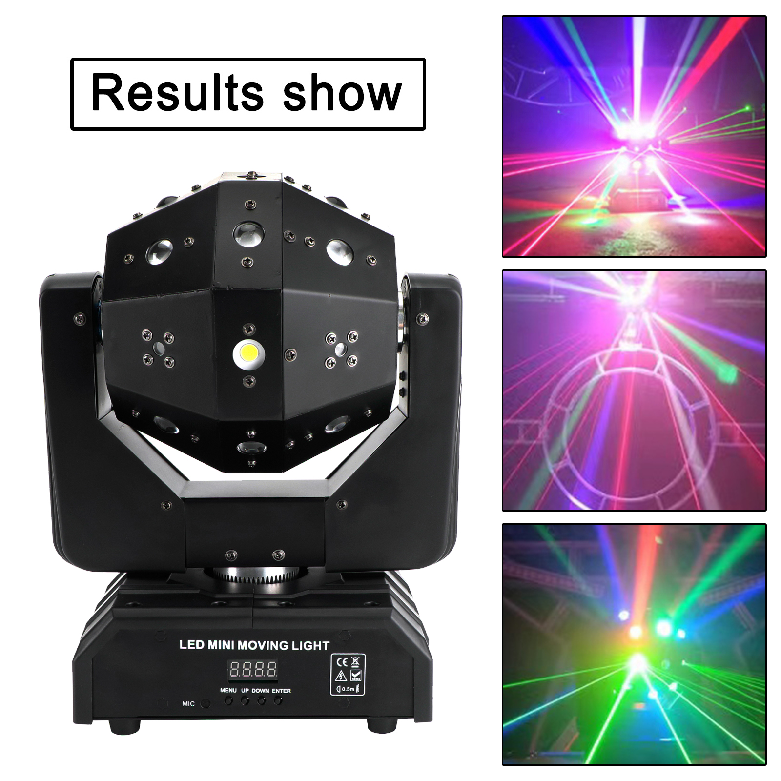 RGBW 3In1 LED Laser Moving Head Stage Light in Action for Weddings and Parties