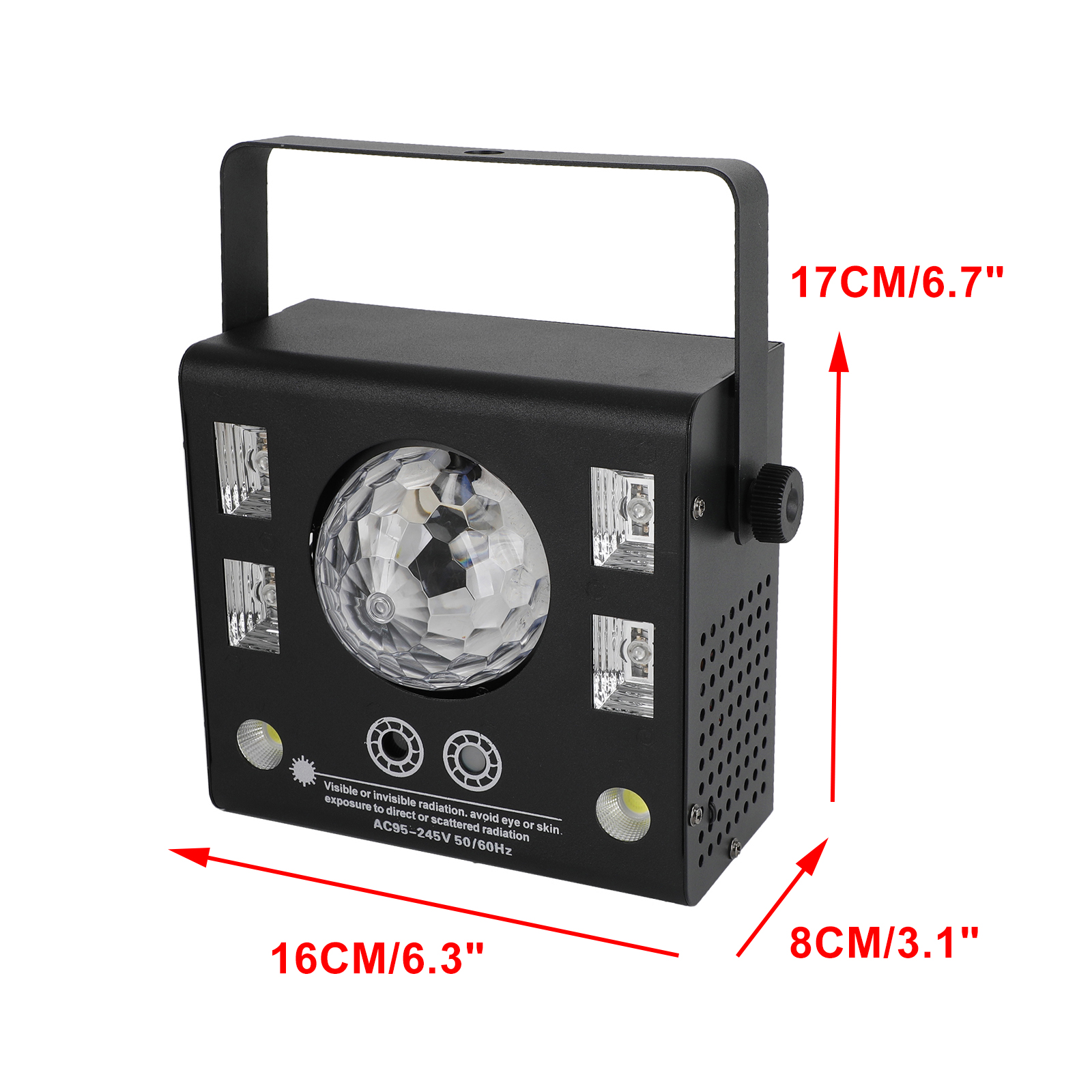 4-in-1 RGB LED Disco Party Light DJ Stage Magic Ball Strobe Beam DMX Lighting Full Package