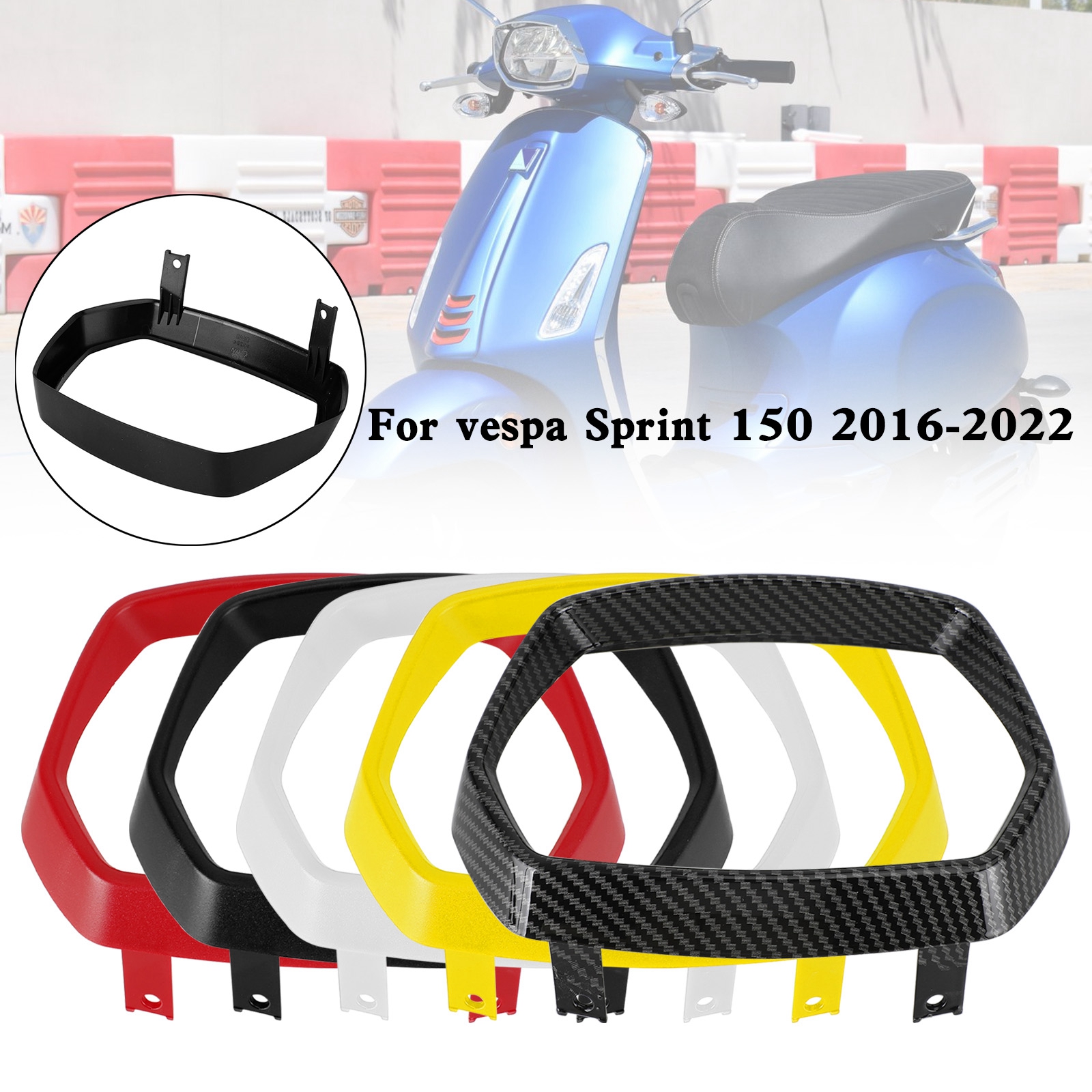 Vespa Sprint 150 2016-2022 前大燈框-極限超快感
