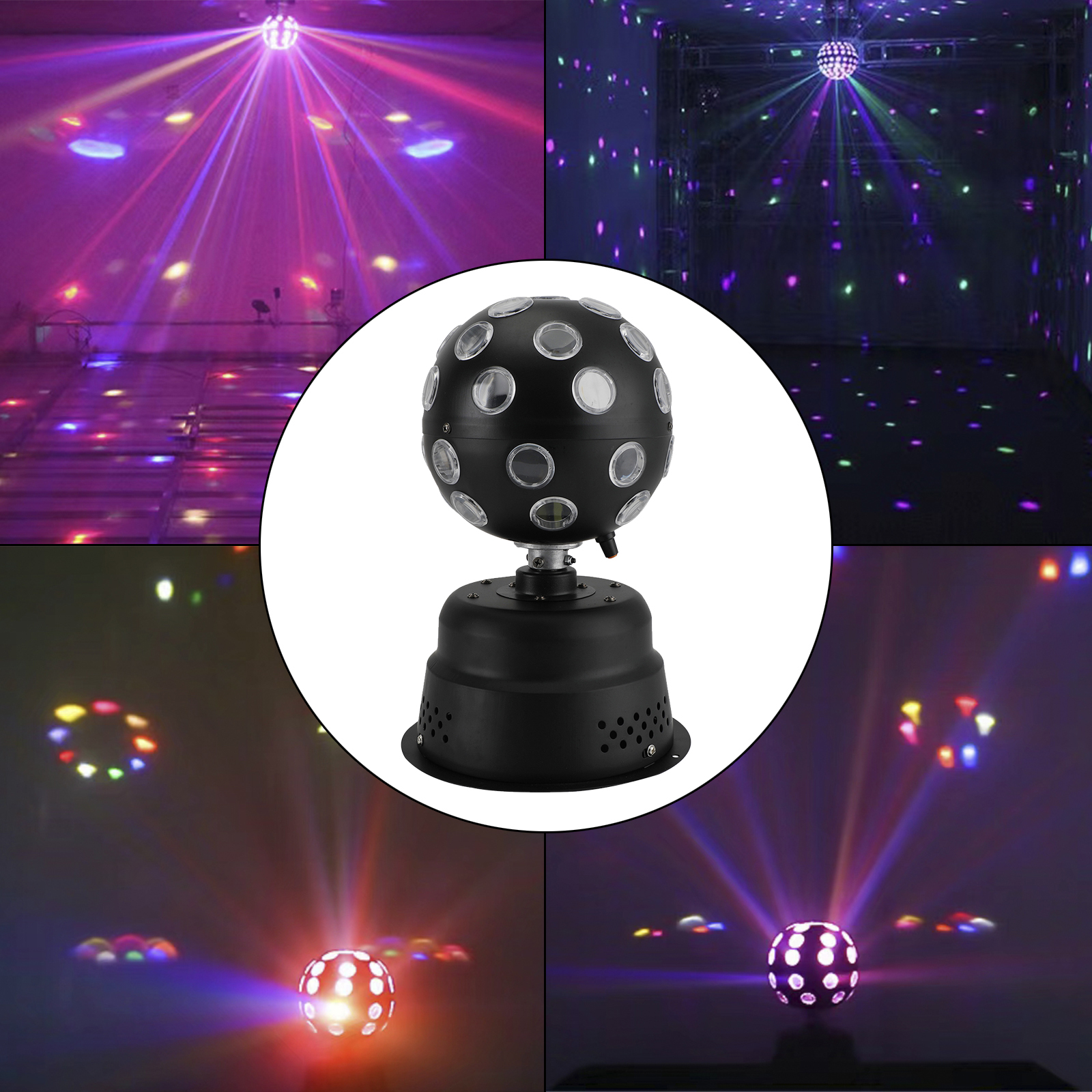 Disco Party Lights Strobe LED DJ Ball Sound Activated Bulb Dance Lamp Stage Show RGB LED Effects