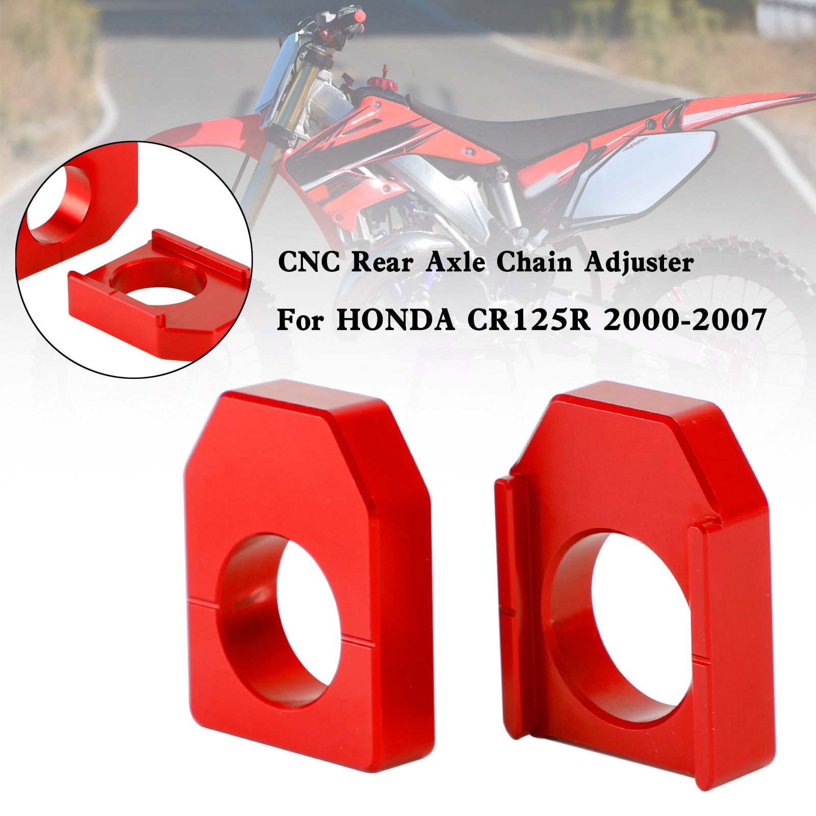 Honda CRF450R/X CR125R/250R CRF250R/X 平叉堵頭鏈條調整器