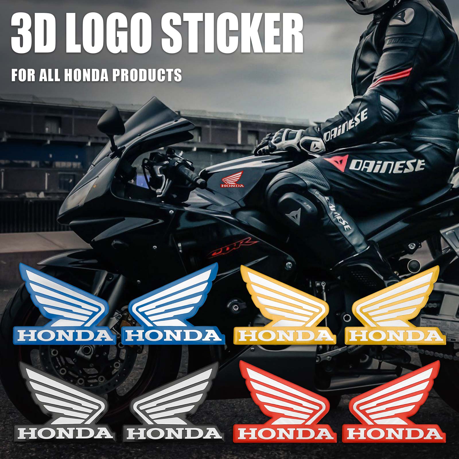 新品！Honda車系 翅膀標誌 金屬裝飾貼-極限超快感