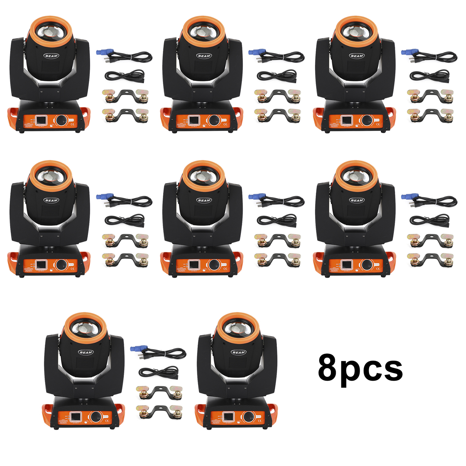 1/2/4/6/8 Pcs 230W 7R Beam Zoom Moving Head Stage Lighting Beam DMX Party DJ Lighting in Concert Venue