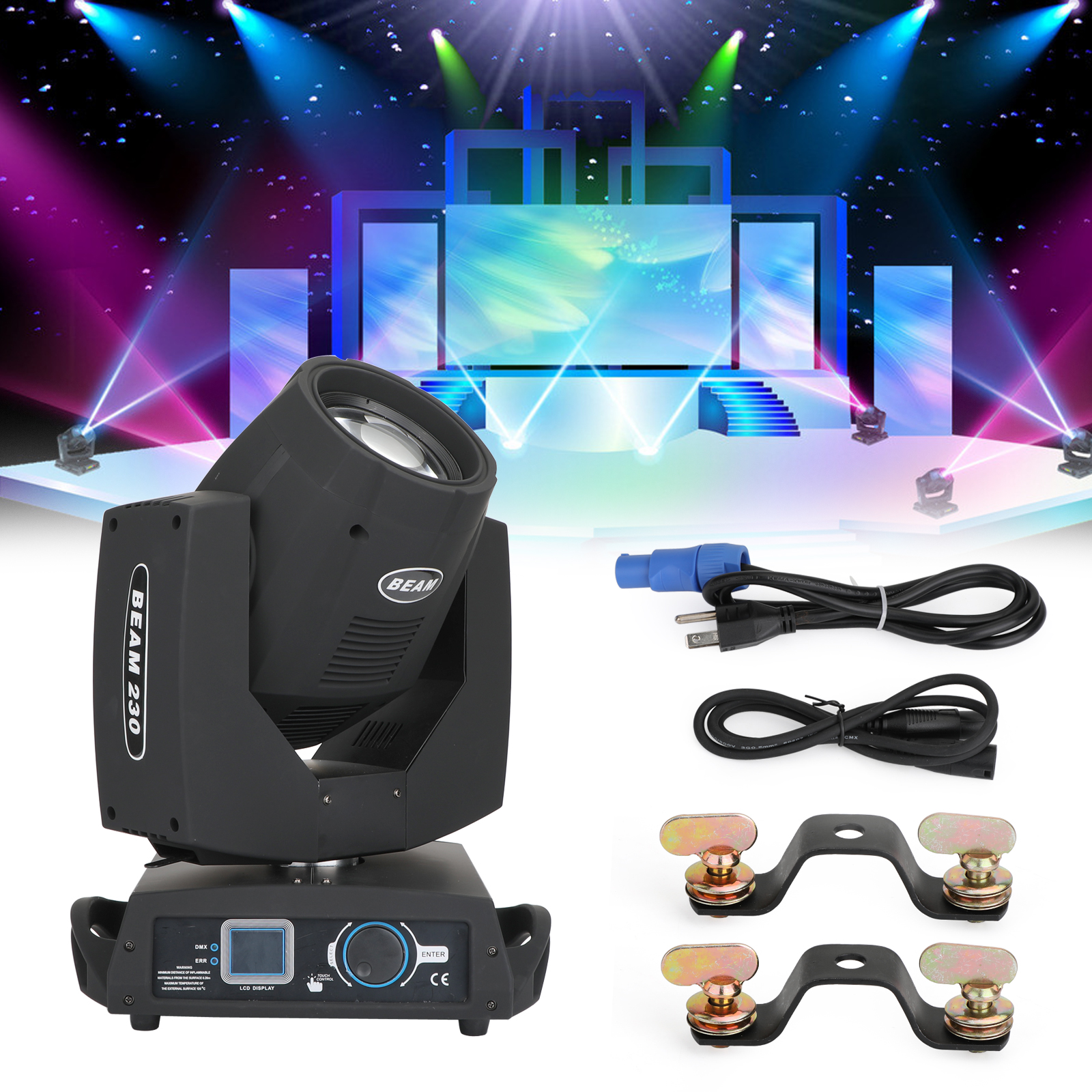 230W 7R Zoom Moving Head Beam Sharpy Light 8 Prism for DJ Disco Party Stage Lighting