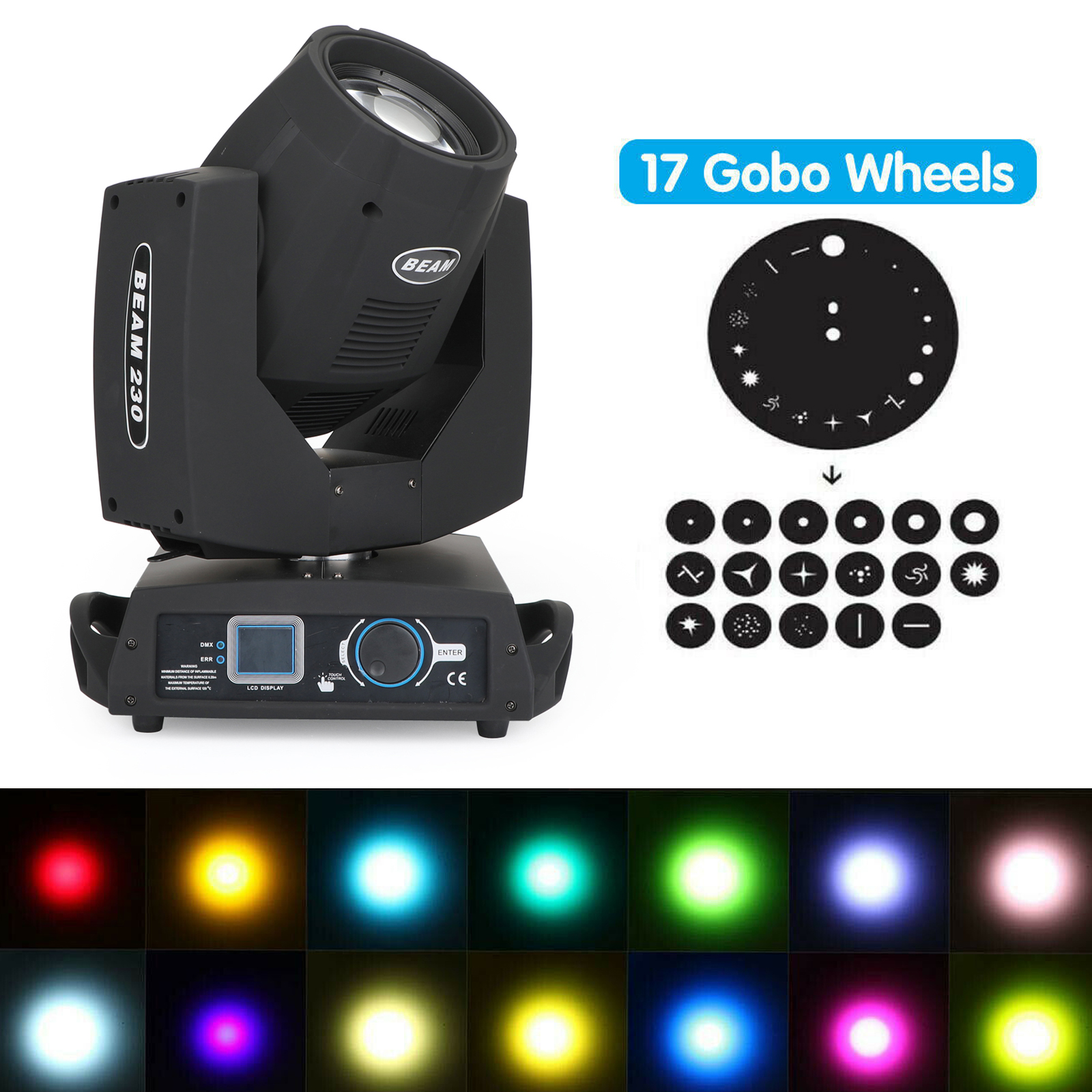 230W 7R Sharpy Beam Moving Head with 8 Prism and Gobo Effects for Stage