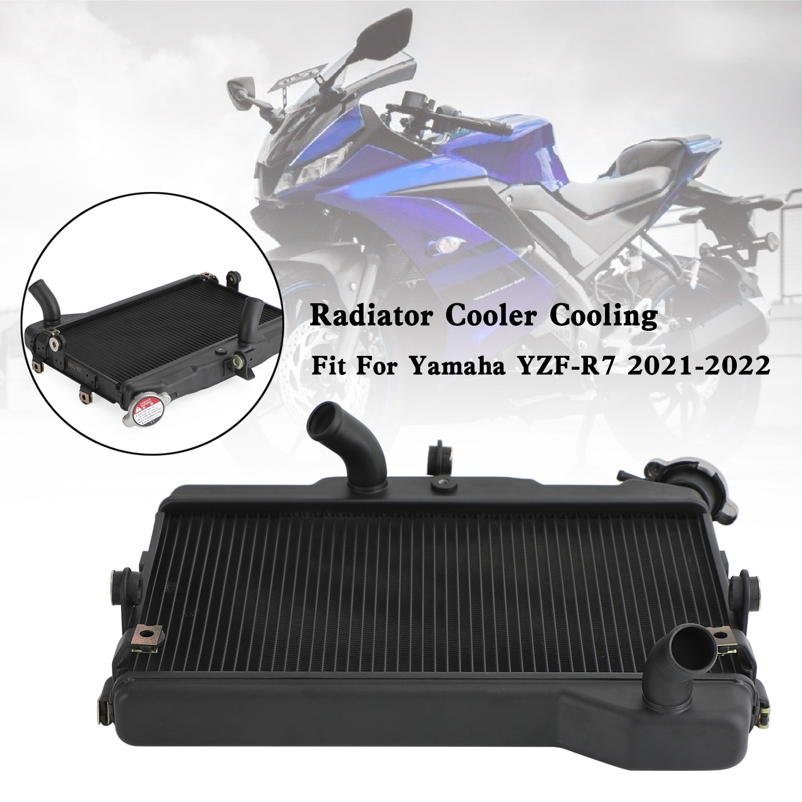 Yamaha YZF-R7 YZF R7 2021-2022 專用水箱散熱器-極限超快感