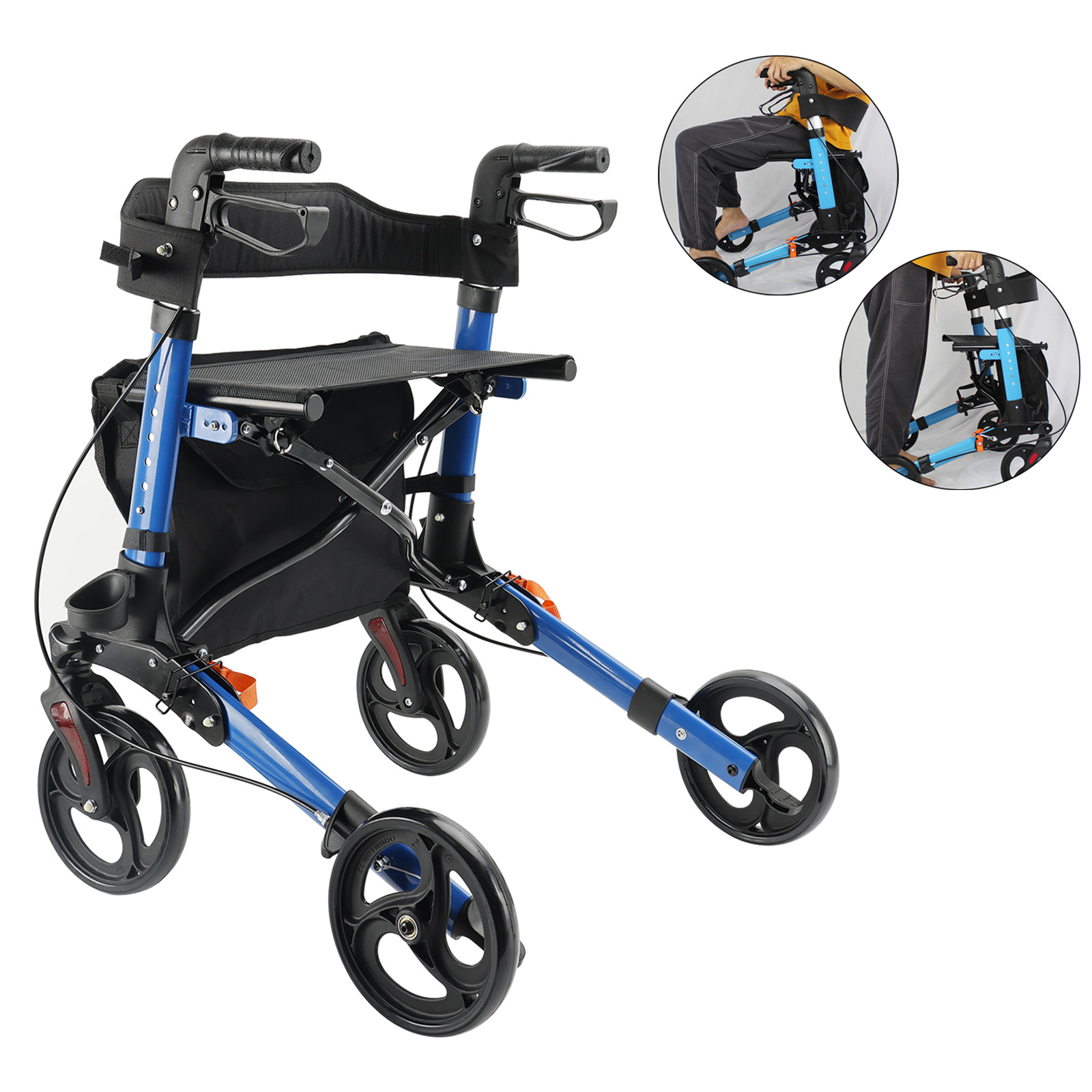 All Terrain Rollator Walker with Seat