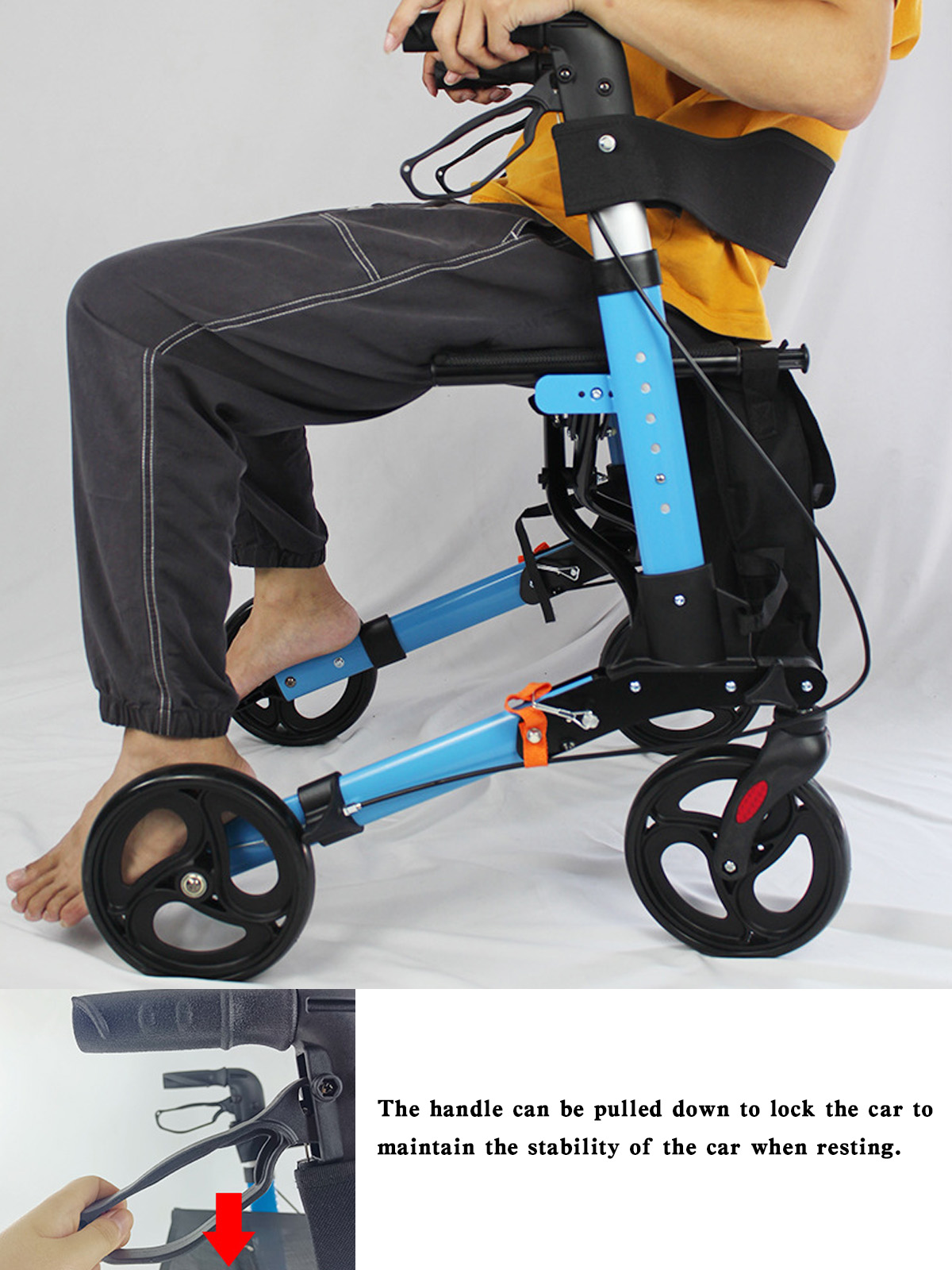 All Terrain Rollator Walker with Seat