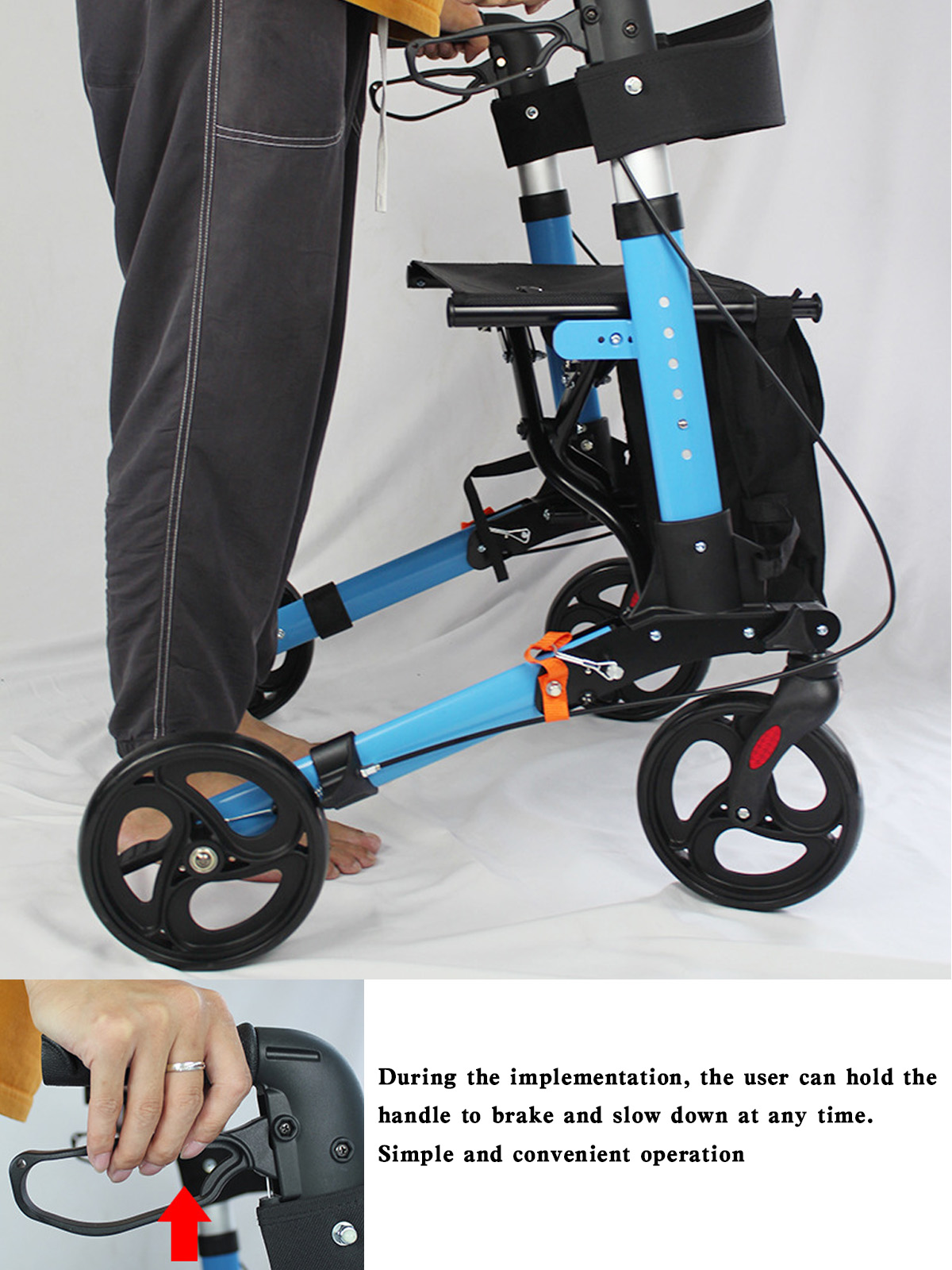 All Terrain Rollator Walker with Seat