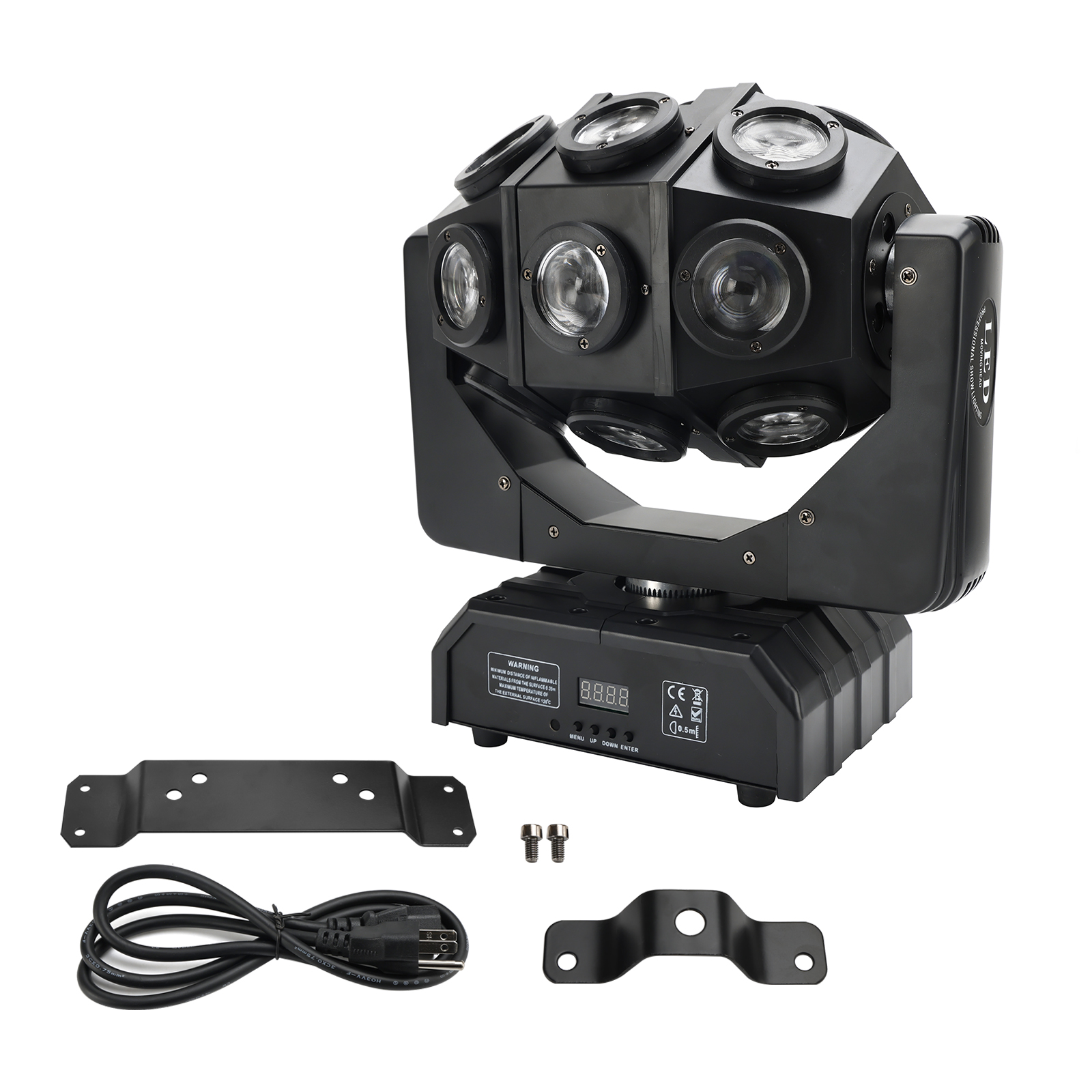 180W RGBW LED Moving Head Stage Light 18 Beam Rotating DMX DJ Disco Party Effect Full Setup in Club