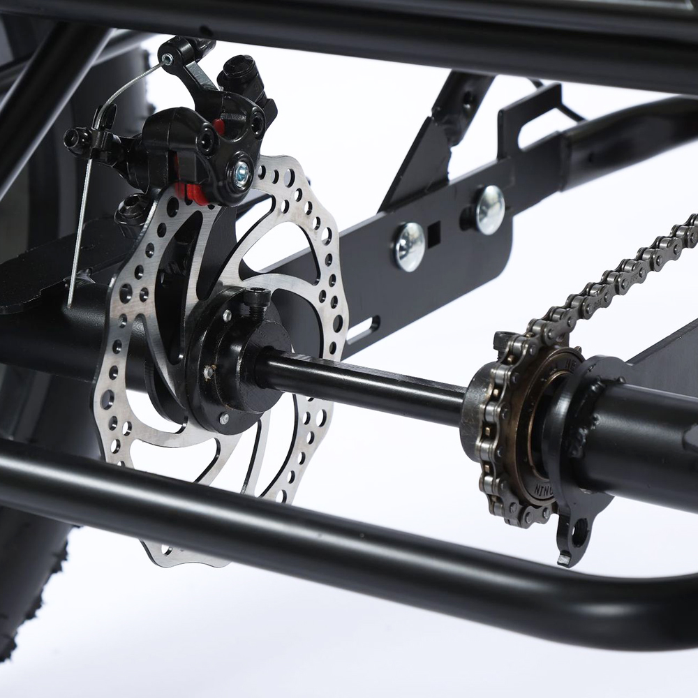 500W Electric Tricycle with Dual Spring Saddle and Front Shock Fork