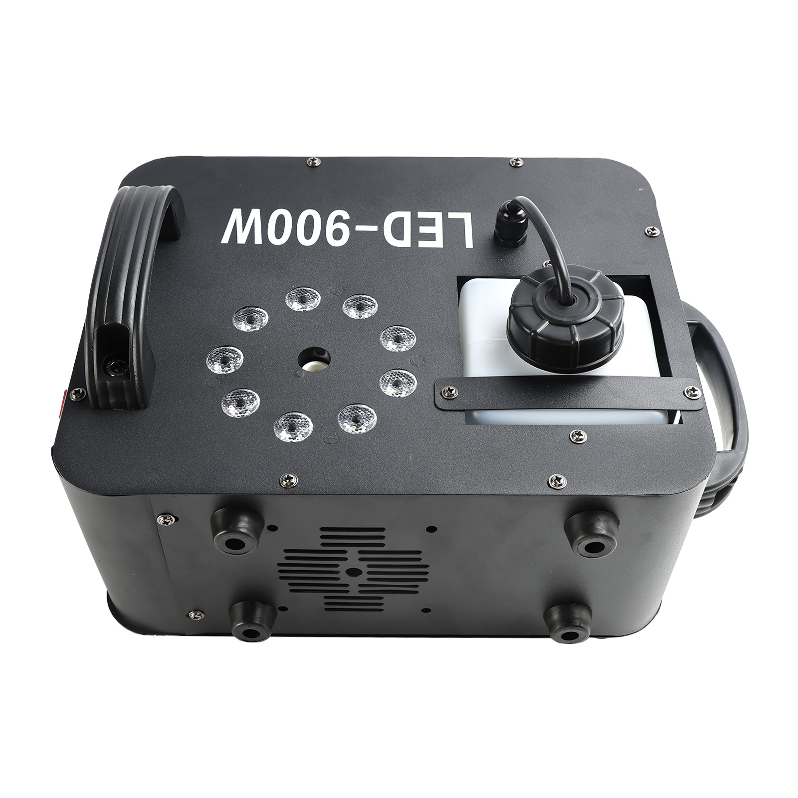 900W RGB LED Light Smoke Fog Machine Stage Fogger DJ Spray Smoke Effect with RGB Glowing Tank