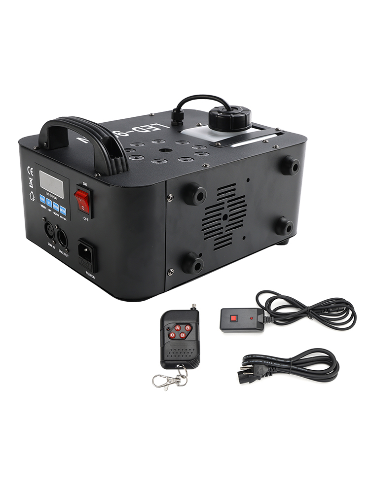 900W RGB LED Light Smoke Fog Machine Stage Fogger DJ Spray Smoke Effect Package Contents