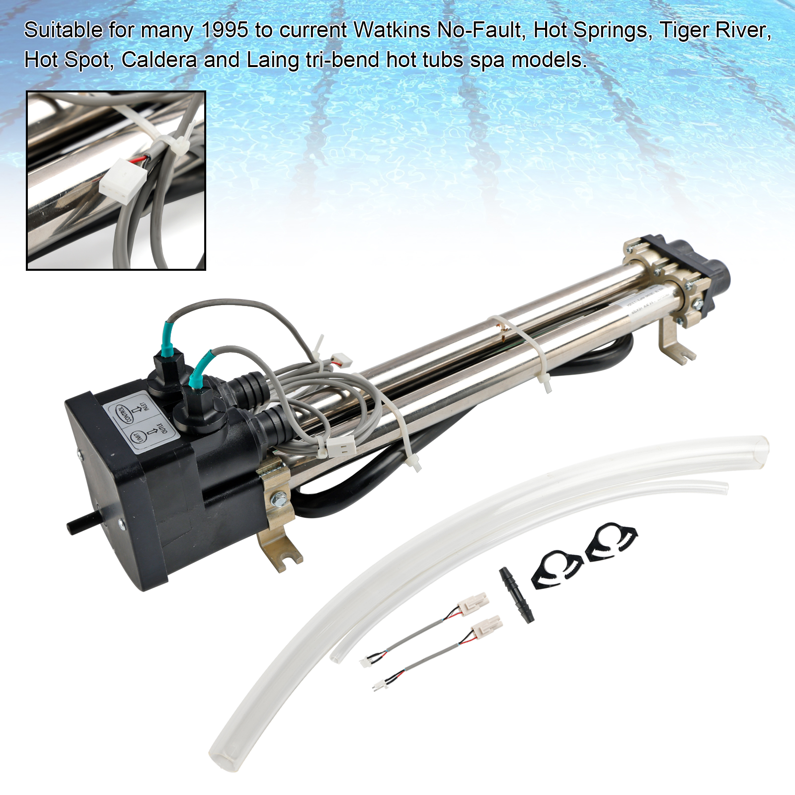Hot Tub Heater Assembly Double Barrel for Watkins Hot Springs Tiger River Spas Installation Guide