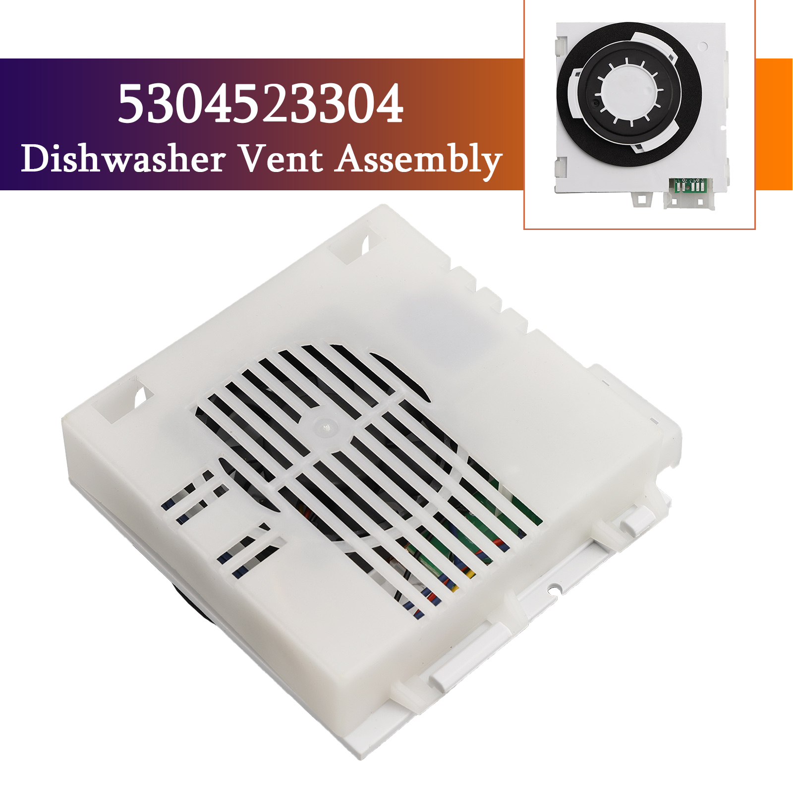 5304523304 154861101 Dishwasher Vent Assembly for Frigidaire Kenmore Side View