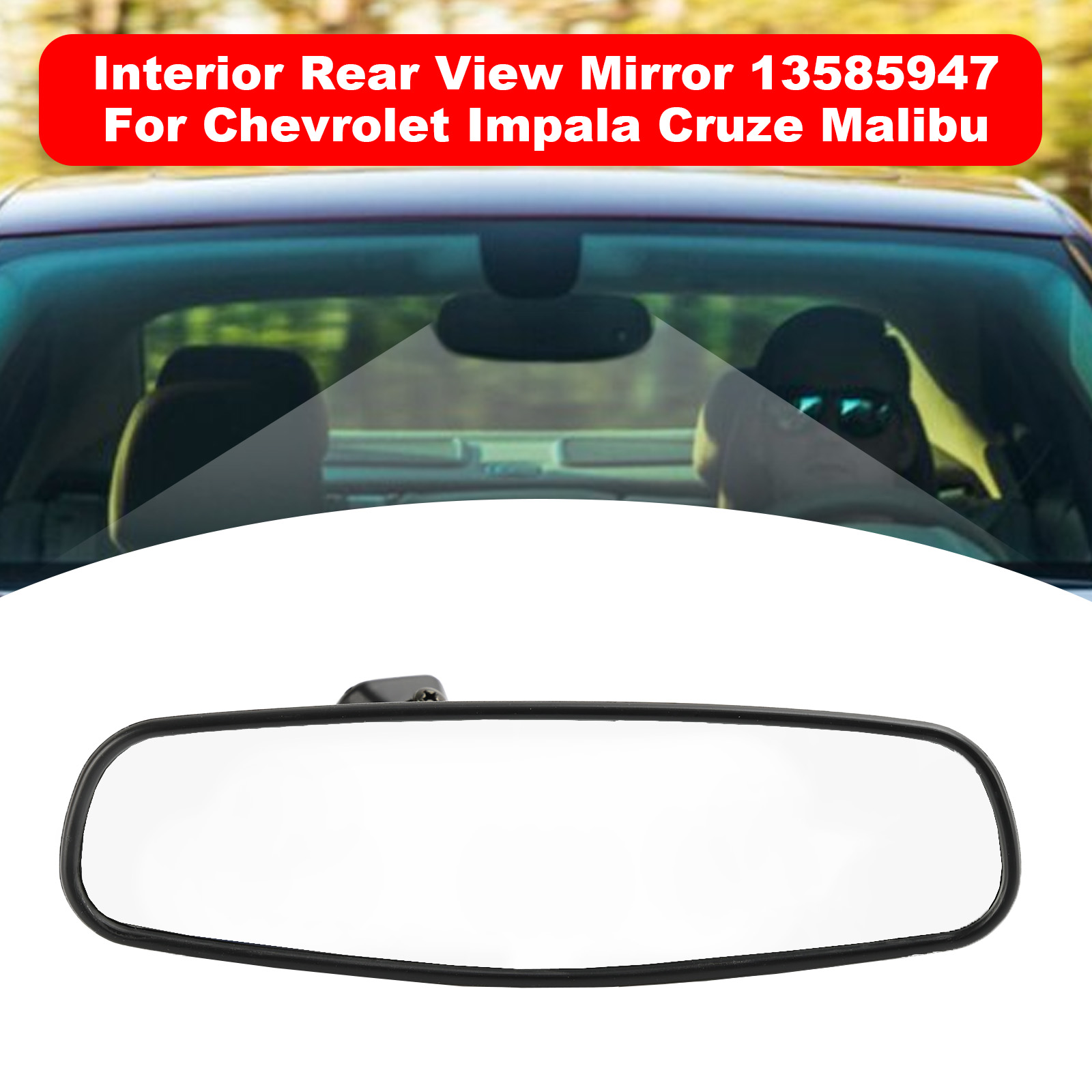 Chevrolet Impala Cruze Malibu 內後照鏡（手動調節）13585947 13503045