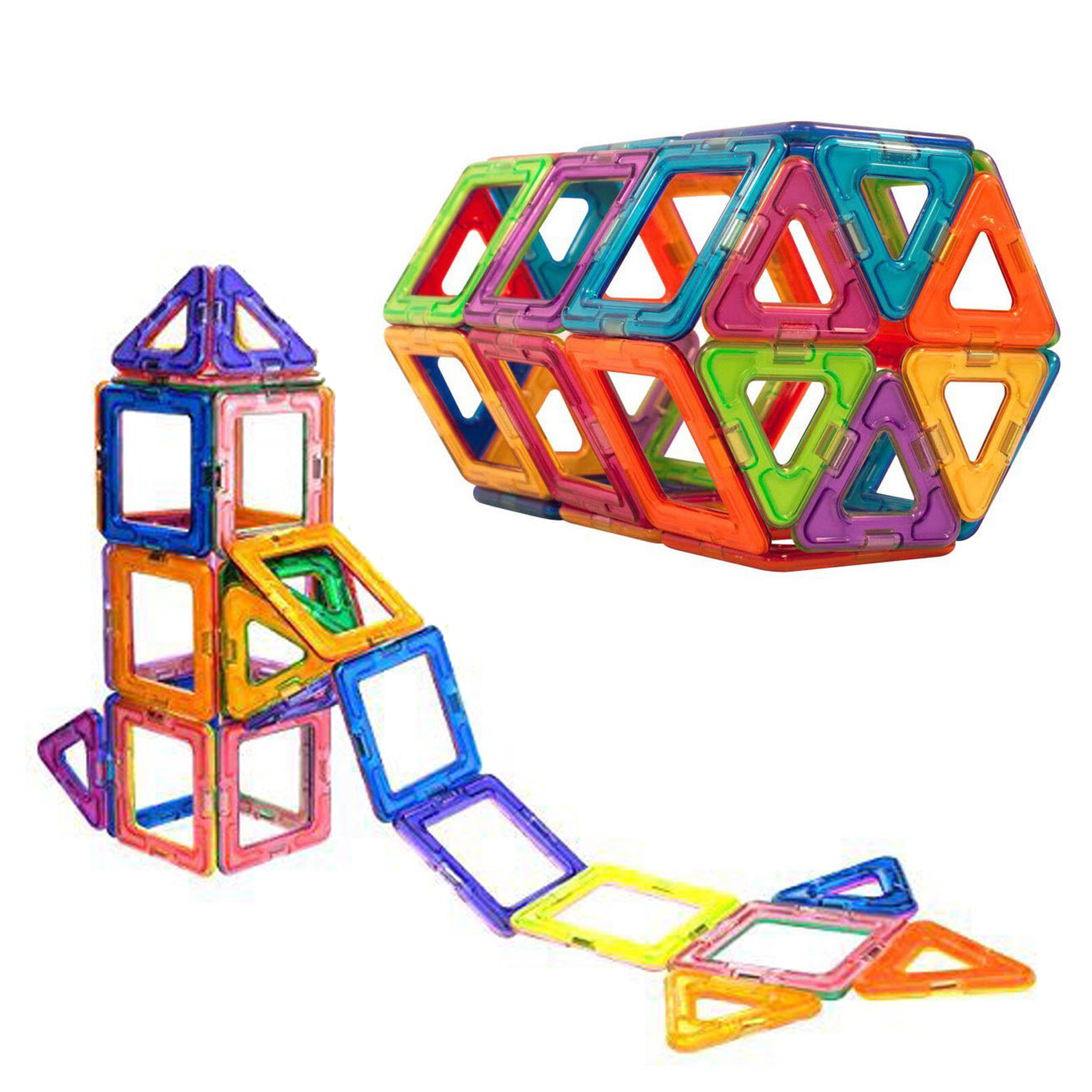 51Pcs All Magnetic Building Blocks Educational Construction Toys for Kids