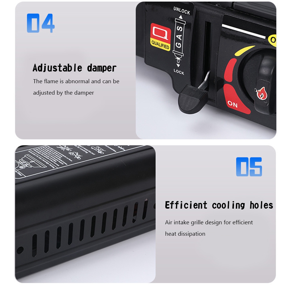 Butane Camping Stove Full Package and Accessories for Tailgating and Emergencies