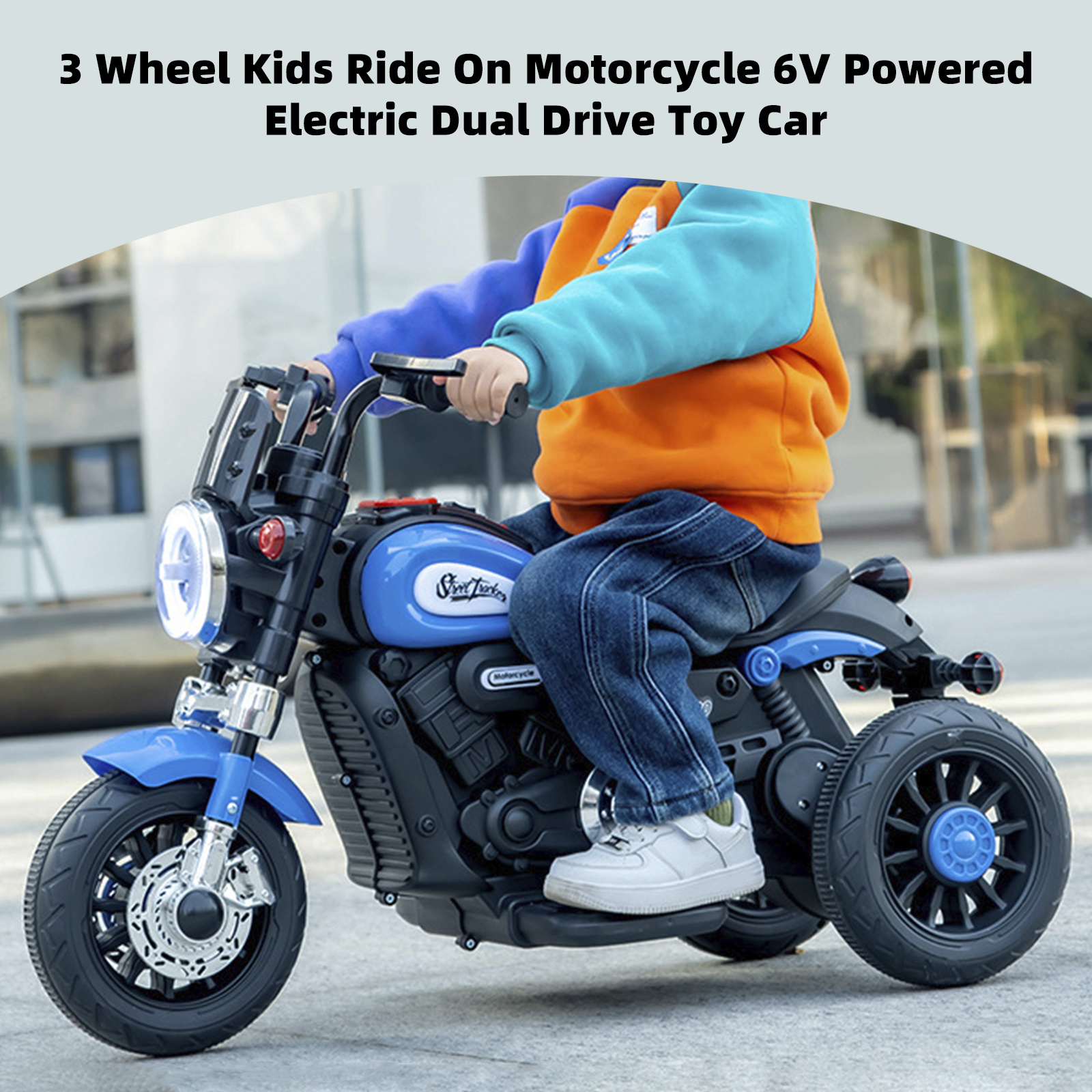 Kids 3 Wheel Ride-On Motorcycle