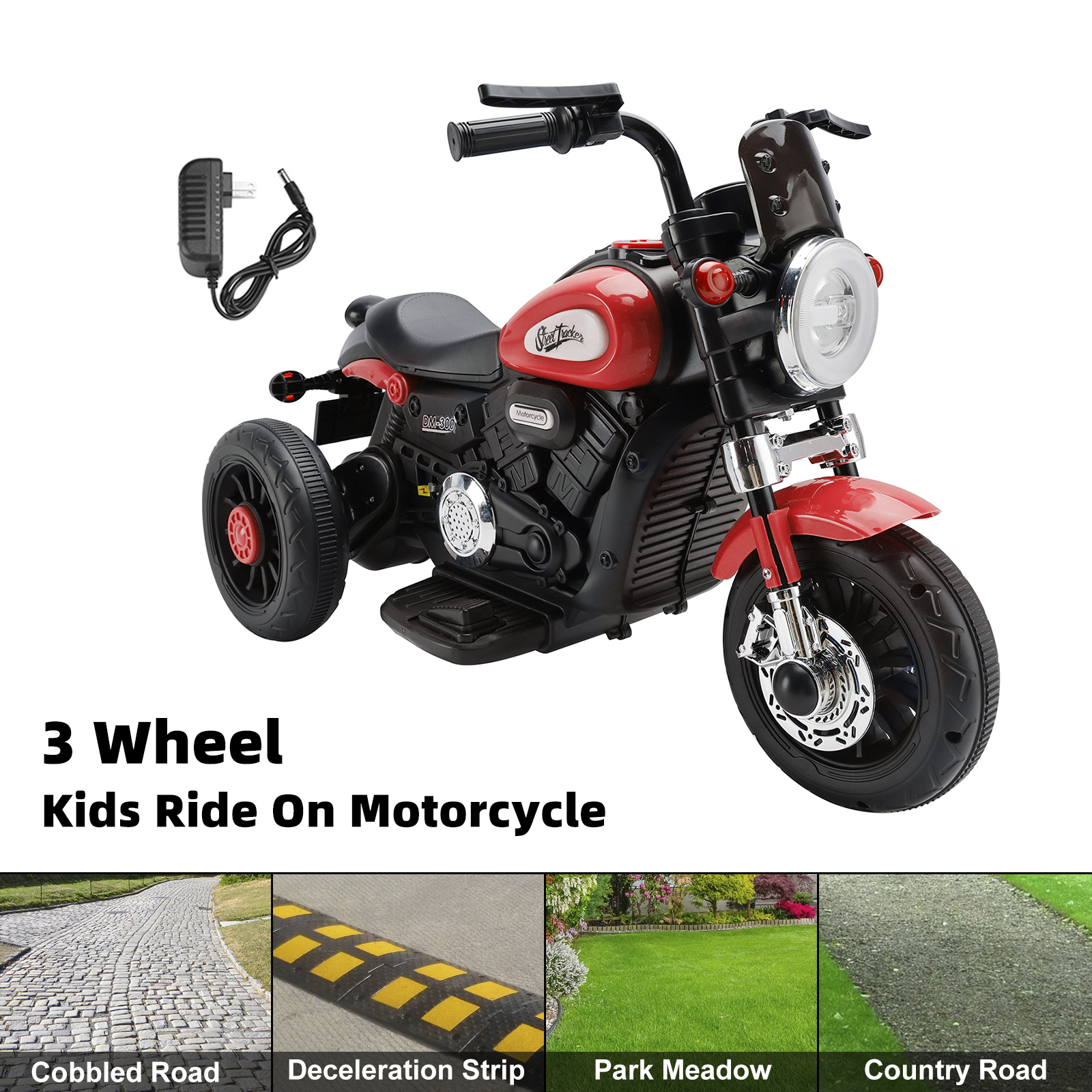 Kids using motorcycle