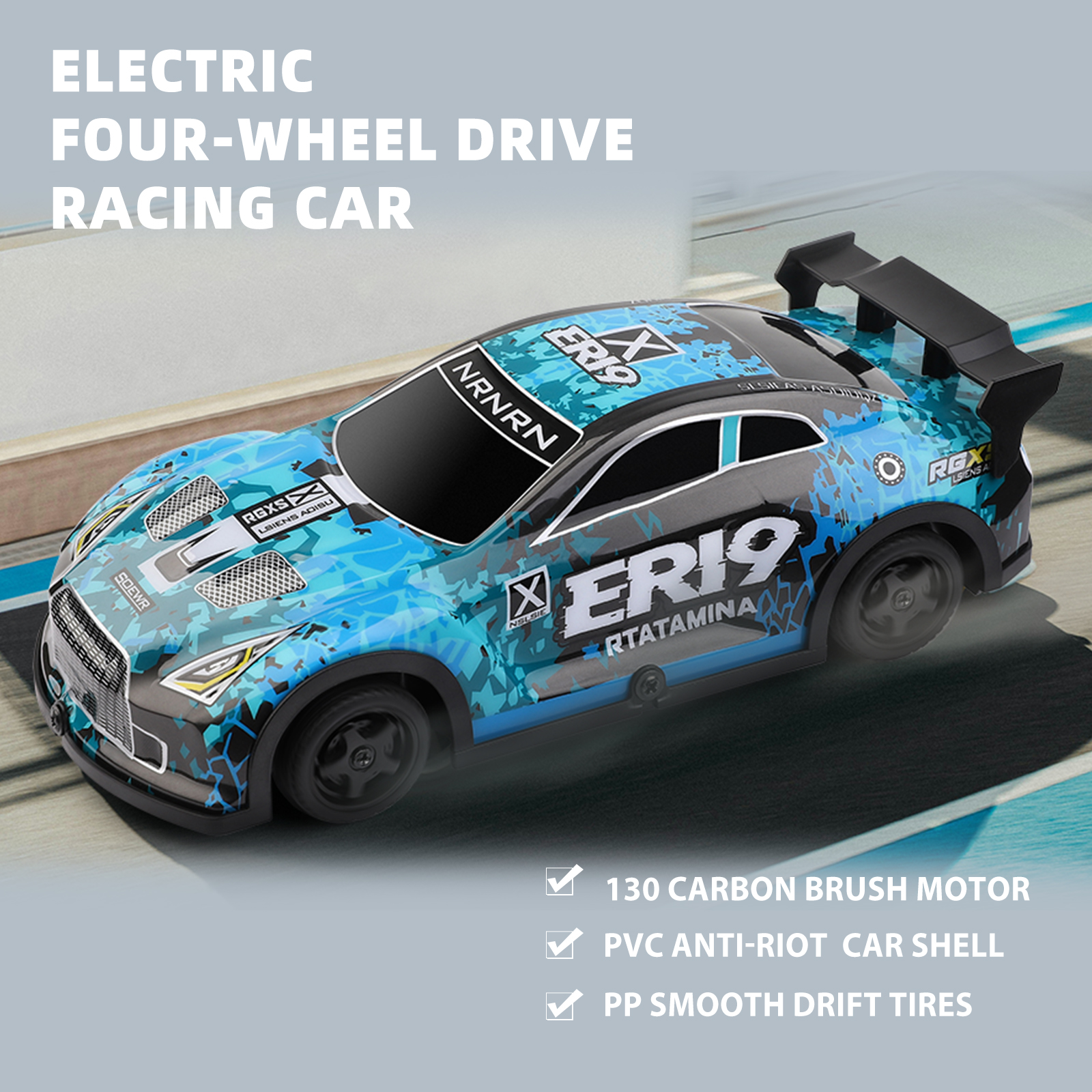 WLtoys 22206 RTR 1/22 2.4G 15km/h 4WD RC Racing Car Metal Chassis Drift Toy Car Blue