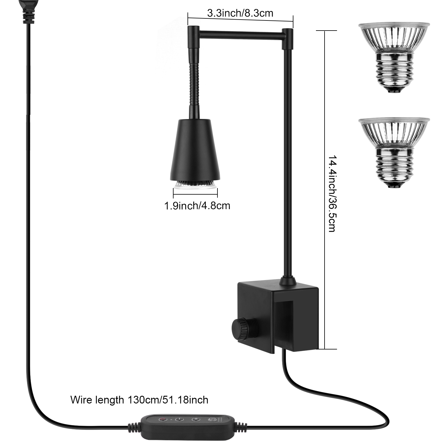 Title 6, Lampe chauffante pour reptiles UVA/UVB, ampoule...